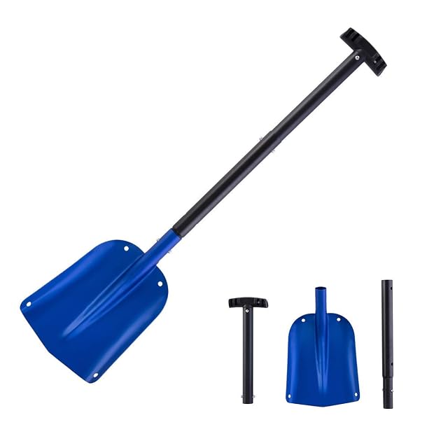Pelle à neige télescopique ORIENTOOLS en aluminium, trois pièces