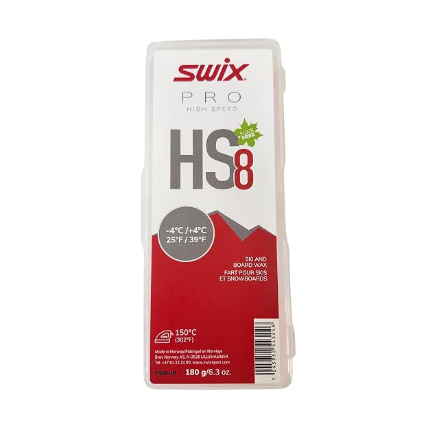 Bloc de fart de course Swix High Speed HS 8 Red, 180 g