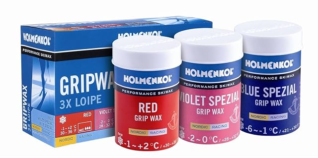 Coffret Holmenkol Loipe de trois boîtes de fart de retenue de 45 g