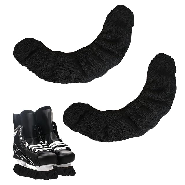 Paire de housses BELIHOME en microfibre pour lames de patins