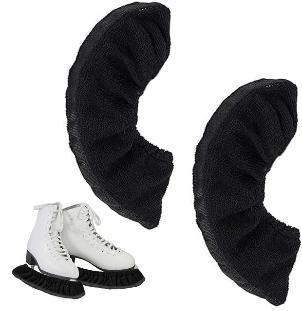 Paire de housses JAMSSOW noires en microfibre pour lames de patins