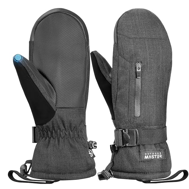 Moufles de ski OutdoorMaster noires