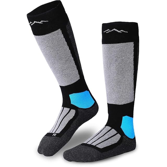 Chaussettes de ski montantes gipfelsport noires