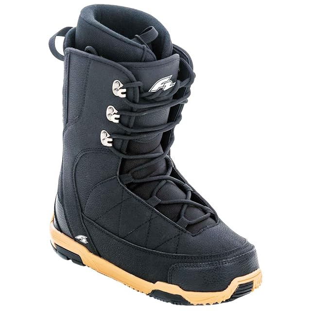 Boot souple de snowboard F2 Concept noire à crochets de laçage métalliques