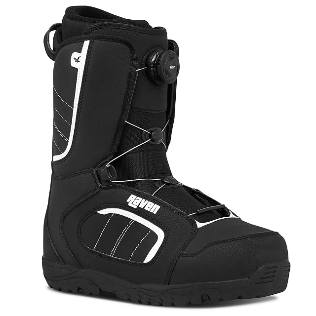 Boot de snowboard Raven Target Moz à molette de serrage ATOP unique
