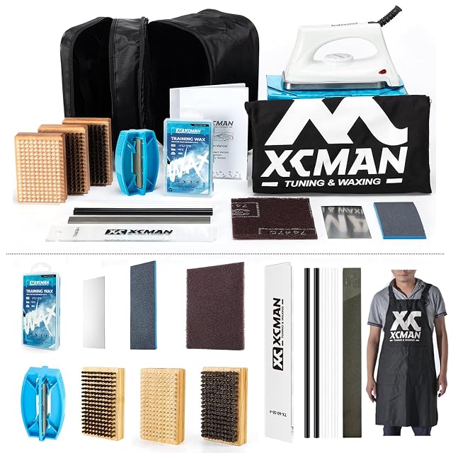 Coffret de fartage et d’entretien XCMAN en quatorze pièces pour skis et snowboards